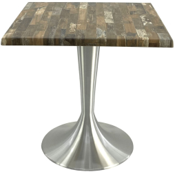 Masa terasa/restaurant patrata 70x70xh74cm Raki Maracaibo blat werzalit si baza aluminiu 