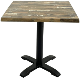 Masa terasa/restaurant patrata 70x70xh74cm Raki Maracaibo blat werzalit si baza metalica 