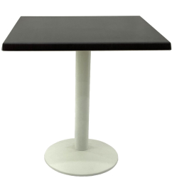 Masa terasa/restaurant patrata 80x80xh74cm Raki New Wenge blat werzalit si baza metalica alba 