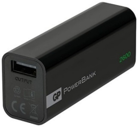 Acumulator portabil powerbank GP 2600mAh negru 1C02AB 