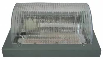 Aplica Mirsa Nemli Kare Patrat Gri Transparent E27 Ip65 