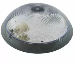 Aplica Mirsa Nemli Oval Gri Transparent E27 IP65 D 30Cm 