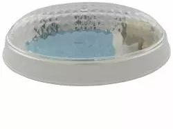 Aplica Mirsa Oval Alb 60W 1XE27 Geam Transparent 