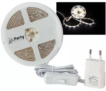 Banda LED 3m 4000K alb neutru cu alimentator 