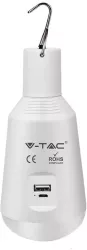 Bec LED E27 7W 3in1 cu acumulator incarcare solara V-TAC 