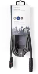 Cablu audio stereo XLR 3-Pini mama - 2x RCA tata 3m gri NEDIS 