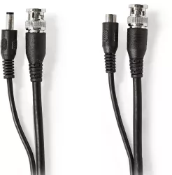 Cablu coaxial de securitate CCTV RG59 20m BNC 2.1x5.5mm Nedis 