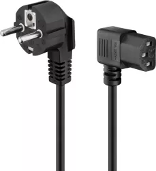Cablu de alimentare PC Schuko 90 grade - CCE 90 grade 3m Goobay 