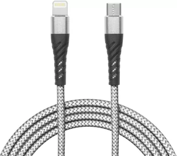 Cablu de date Apple iPhone lightning - USB Type C 1m 2A gri panzat delight 