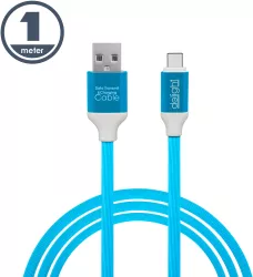 Cablu de date si incarcare USB Type C invelis siliconic 1m 2.1A Delight