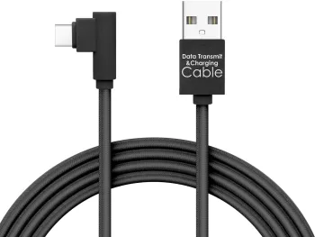 Cablu de date USB - USB Type C Gamer executie 90 negru 2m 2A Delight 