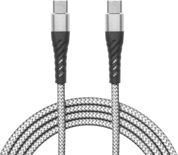 Cablu de date USC Type C - USB Type C alb 1m delight 