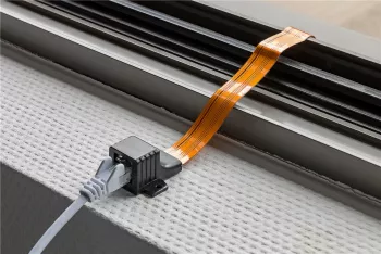 Cablu de trecere fereastra RJ45 LAN ultra-slim 0.5m Goobay 