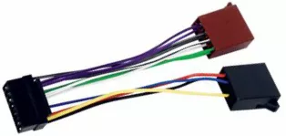 Cablu ISO pentru conectare player auto JVC 16p 12 conectori Well 