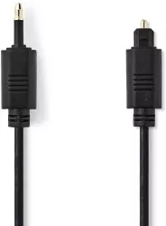 Cablu optic Nedis TosLink tata - mini optic 3.5 mm tata 2m negru 