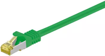 Cablu patch SFTP CAT7 mufat 1m verde RJ45 tata - RJ45 tata GOOBAY 