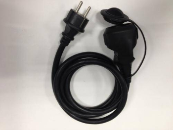 Cablu prelungitor 10m 1.5mm negru IP44 Well 