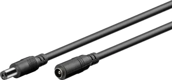 Cablu prelungitor 2.1x5.5mm DC 10m cupru AWG20 0.5mm mama-tata Goobay 
