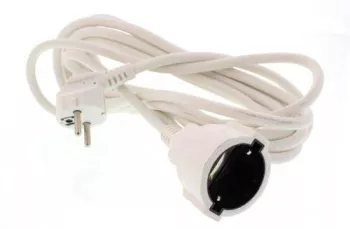 Cablu prelungitor 5m 1.5mm alb Well 