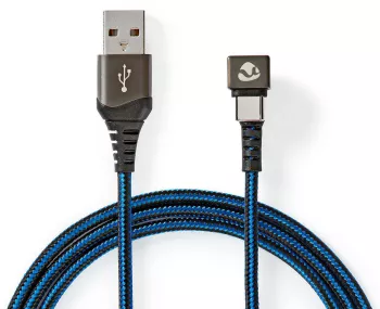 Cablu USB 2.0 A tata - USB Type C tata conector gaming 180 1m NEDIS