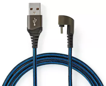 Cablu USB 2.0 A tata - USB Type C tata conector gaming 180 2m NEDIS 