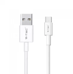 Cablu USB Type C 1m 2.4A PEARL EDITON alb V-TAC 