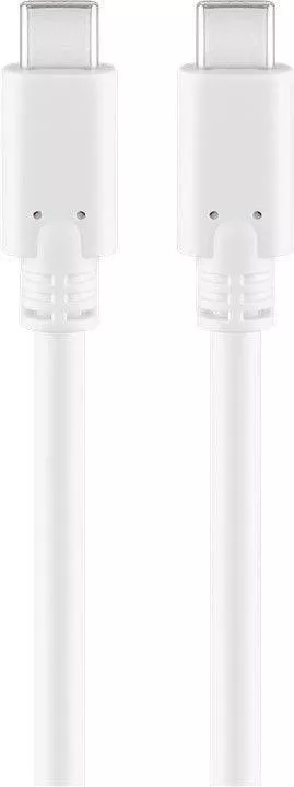 Cablu USB Type C Generatia 1 tata-tata 1m alb GOOBAY 