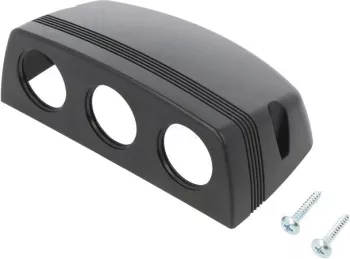 Carcasa aplicata pentru 3x prize auto negru SCI A13-142-16 