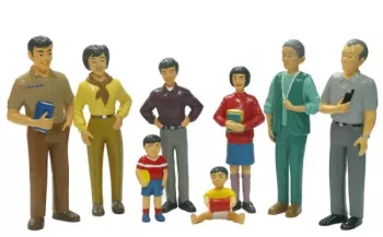 Figurine familie asiatica miniland 