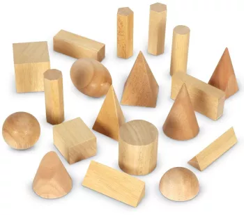 Forme geometrice din lemn set 19 