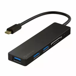 HUB Docking Station 5in1 USB TYPE C - 3x USB 3.0 si cititor carduri Platinet 