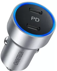 Incarcator auto 2x USB Type C PD 3.0 40W Choetech C0054-V2-SL