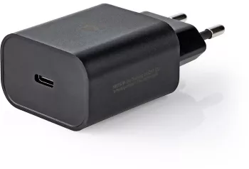 Incarcator retea 3A 1-iesire USB type C PD 18W negru Nedis 