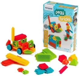 Joc de constructii pegy bricks 36 miniland 