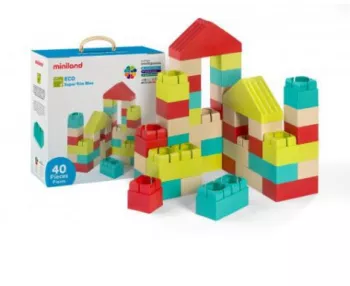 Joc de construit eco kim blocks 40 piese