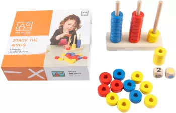 Joc educativ numaratoare cu inele 