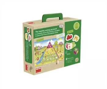 Joc educativ piramida alimentelor - mancam sanatos 