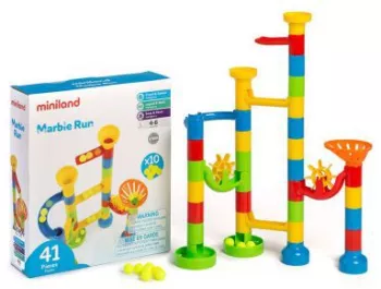 Joc rollercoaster de construit cu 41 piese 
