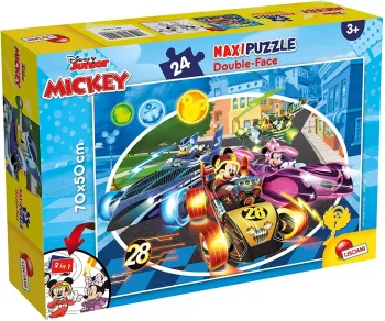 Puzzle de colorat - Mickey in cursa 24 piese 