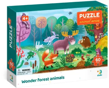 Puzzle - Minunatele animalute din padure 60 piese 