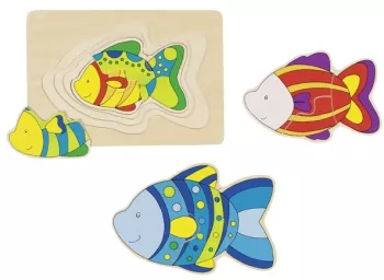 Puzzle stratificat pestisori colorati 