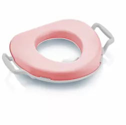 Reductor moale uni pentru toaleta babyjem culoare roz 