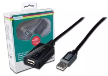 Repeater USB 2.0 A soclu - USB A mufa 10m DIGITUS DA-73100-1 