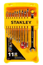 Set 11 chei combinate 4-94-647 Stanley finisaj cromat 