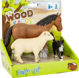 Set 3 figurine animale de la ferma 
