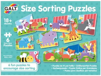 Set 6 puzzle - Animalute jucause 3 piese 