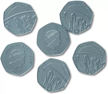 Set de monede de jucarie 50 penny