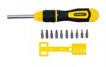 Surubelnita magnetica cu clichet +10 varfuri 0-68-010 Stanley 