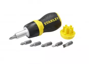 Surubelnita magnetica MultiBit cu clichet si 6 varfuri 0-66-358 Stanley 