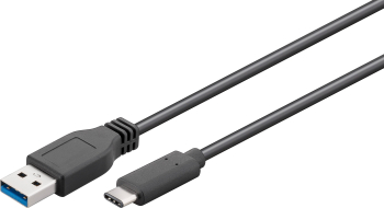 Cablu USB Type C 3.1 tata - USB 3.0 A tata 1m Goobay 